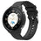 For Oppo Watch X2 Mini Textured Silicone Smartwatch Strap + Watch Case - Black - 1