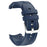 For Oppo Watch X2 Smartwatch Band Stitched Line Design Adjustable Silicone Strap - Midnight Blue - 3