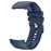 For Oppo Watch X2 Smartwatch Band Stitched Line Design Adjustable Silicone Strap - Midnight Blue - 4