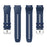 For Oppo Watch X2 Smartwatch Band Stitched Line Design Adjustable Silicone Strap - Midnight Blue - 5