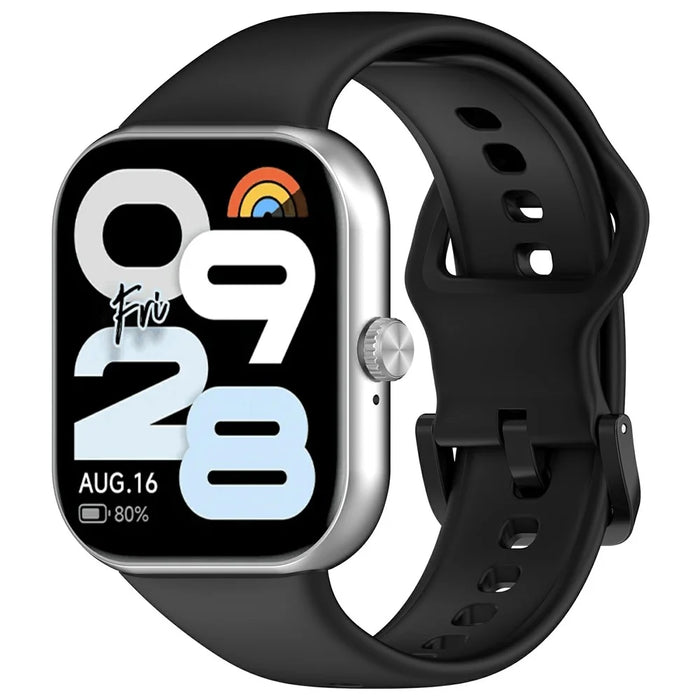For Xiaomi Redmi Watch Move Silicone Watch Band Sports Replacement Strap - Black - 2