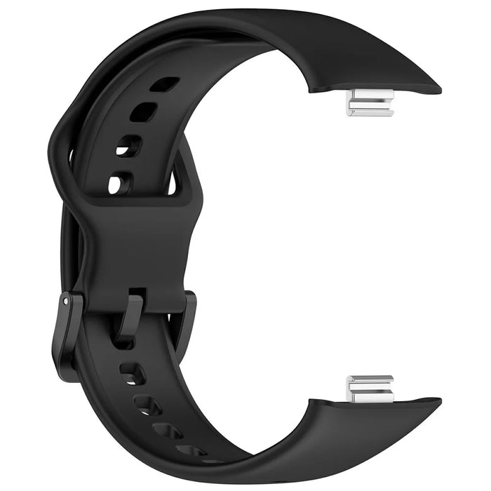 For Xiaomi Redmi Watch Move Silicone Watch Band Sports Replacement Strap - Black - 4