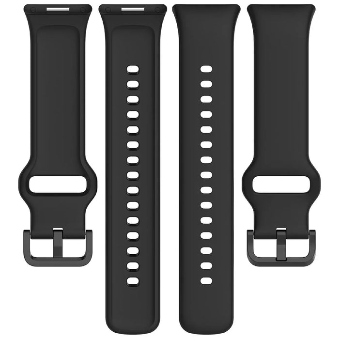 For Xiaomi Redmi Watch Move Silicone Watch Band Sports Replacement Strap - Black - 5