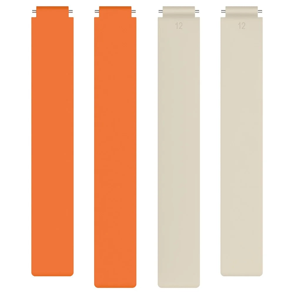 For Xiaomi Smart Band 10 Silicone Strap Magnetic Replacement Watch Band - Starlight / Orange - 5