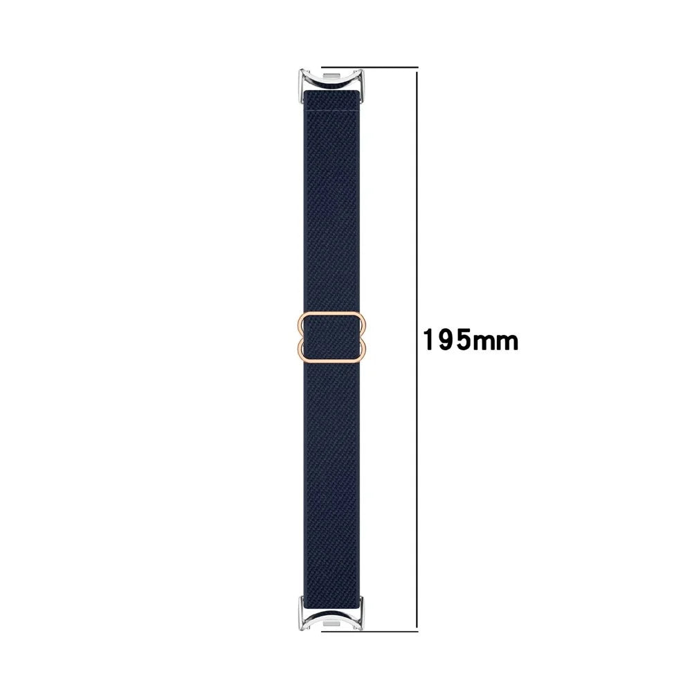 Watch Band for Xiaomi Smart Band 10 / 9 / 8 Elastic Woven Nylon Wrist Strap - Pink - 3