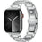 H-Link Silver Metal Strap for Apple Watch Series 11 10 42mm / 9 8 7 41mm / SE3 SE2 SE 6 5 4 40mm / 3 2 1 38mm Butterfly Clasp Watch Band - 2