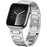 H-Link Silver Metal Strap for Apple Watch Series 11 10 42mm / 9 8 7 41mm / SE3 SE2 SE 6 5 4 40mm / 3 2 1 38mm Butterfly Clasp Watch Band - 3