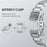 H-Link Silver Metal Strap for Apple Watch Series 11 10 42mm / 9 8 7 41mm / SE3 SE2 SE 6 5 4 40mm / 3 2 1 38mm Butterfly Clasp Watch Band - 5