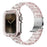 For Apple Watch Series 10 42mm Stylish PC Epoxy Resin Smartwatch Strap + Watch Case - Pink - 1