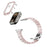 For Apple Watch Series 10 42mm Stylish PC Epoxy Resin Smartwatch Strap + Watch Case - Pink - 2