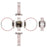 For Apple Watch Series 10 42mm Stylish PC Epoxy Resin Smartwatch Strap + Watch Case - Pink - 3