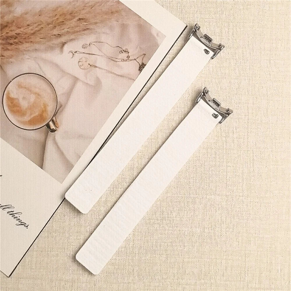 Silicone Band for Xiaomi Smart Band 10 / 10 NFC / 10 Ceramic / 9 / 9 NFC / 9 Ceramic Edition / 8 / 8 NFC Litchi Texture Magnetic Strap - White - 4