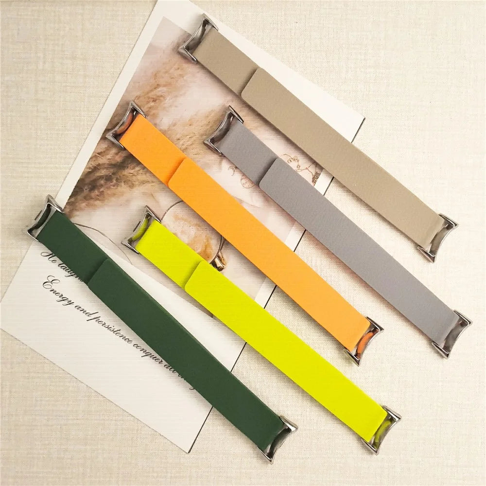 Silicone Band for Xiaomi Smart Band 10 / 10 NFC / 10 Ceramic / 9 / 9 NFC / 9 Ceramic Edition / 8 / 8 NFC Litchi Texture Magnetic Strap - White - 5
