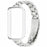 For Honor Band 10  /  9 Stainless Steel Watch Strap with PC Case Solid 3 Bead Replacement Band - Silver + Transparent - 2