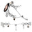 Watch Band with Quick Release Connector for Samsung Galaxy Watch7 44mm / 40mm Silver Single Chain Style Metal Alloy Strap - 4
