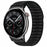 For vivo Watch 5  /  iQOO Watch 5 Watch Band Wave Pattern Nylon Strap with Black Connectors - Black - 2