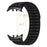 For vivo Watch 5  /  iQOO Watch 5 Watch Band Wave Pattern Nylon Strap with Black Connectors - Black - 5