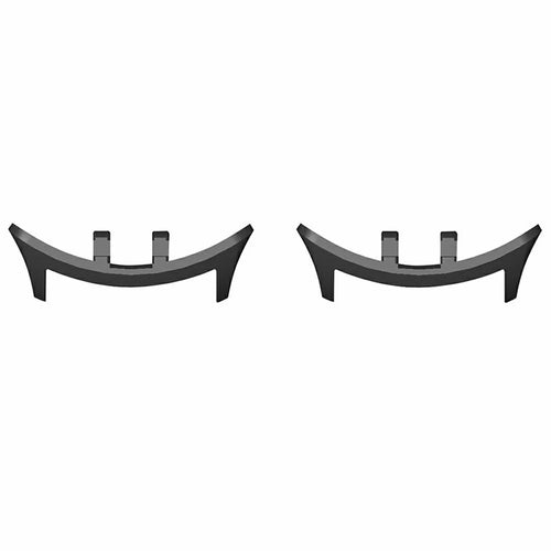 1 Pair For vivo Watch 5  /  iQOO Watch 5 Metal Watch Band Connectors 20mm Inner Diameter - Black - 1