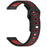 For Huami Amazfit Helio Strap Dual Color Soft Silicone Watch Strap Adjustable Wristband - Black+Red - 3