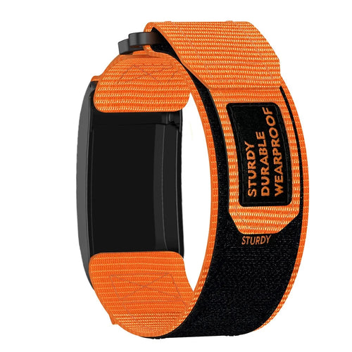 Watch Band for WHOOP 5.0 LIFE MG / 5.0 Peak / 5.0 One / 5.0 / 4.0 Nylon Magic Tape Strap - Orange - 1