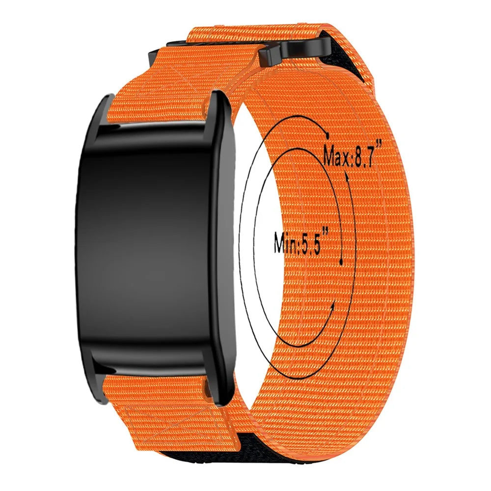 Watch Band for WHOOP 5.0 LIFE MG / 5.0 Peak / 5.0 One / 5.0 / 4.0 Nylon Magic Tape Strap - Orange - 5