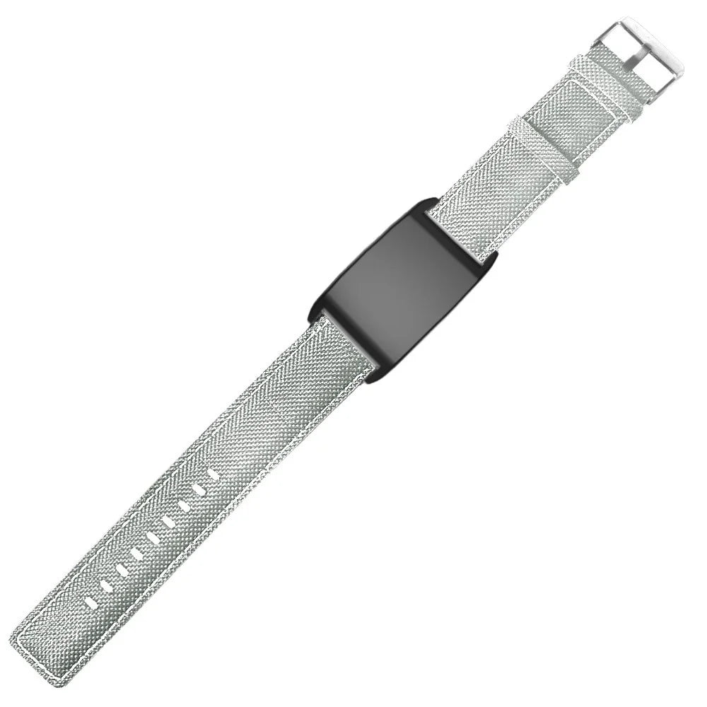 Watch Band for WHOOP 5.0 LIFE MG / 5.0 Peak / 5.0 One / 5.0 / 4.0 Canvas + Leather Replacement Strap - Grey - 3