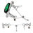 For Samsung Galaxy Watch Active Silver Watch Band Adjustable Single Chain Style Metal Alloy Strap - 4