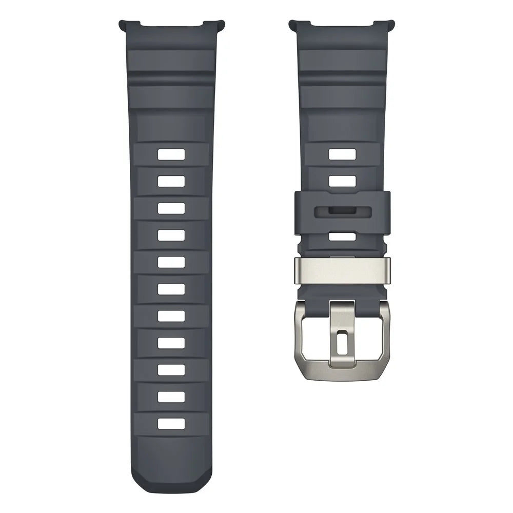 Watch Band for Samsung Galaxy Watch8 Classic 46mm  /  Watch8 44mm  /  40mm Adjustable Silicone Replacement Sports Strap - Black - 2