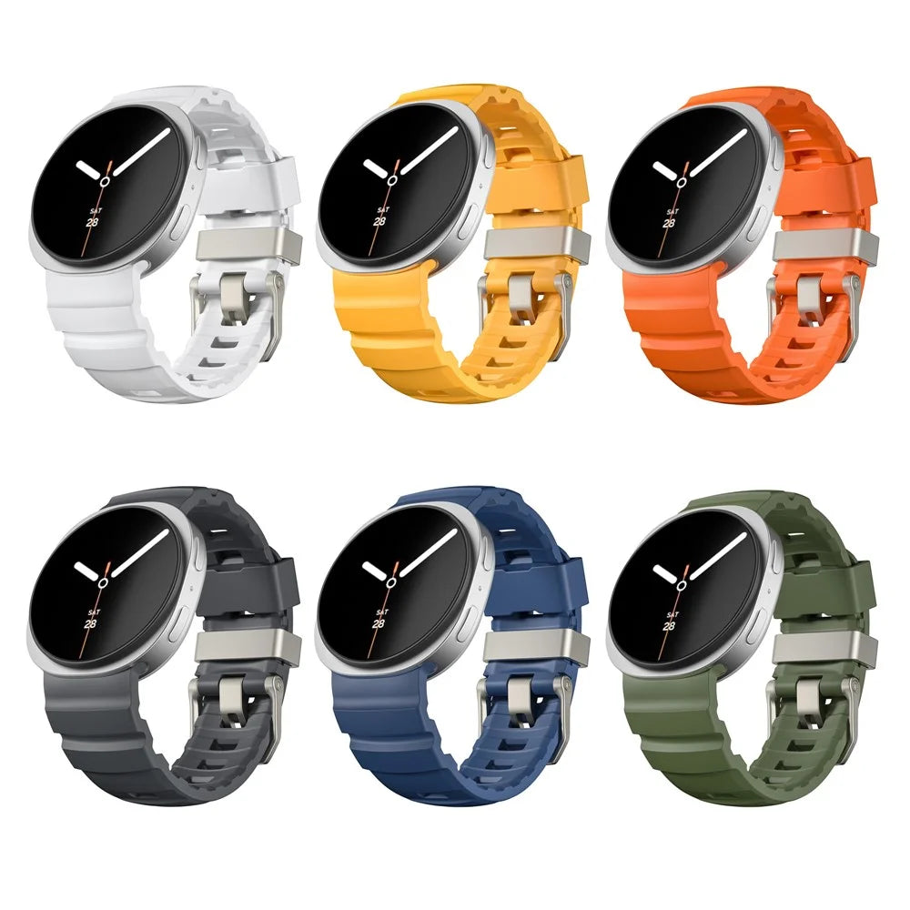 Watch Band for Samsung Galaxy Watch8 Classic 46mm  /  Watch8 44mm  /  40mm Adjustable Silicone Replacement Sports Strap - Black - 4