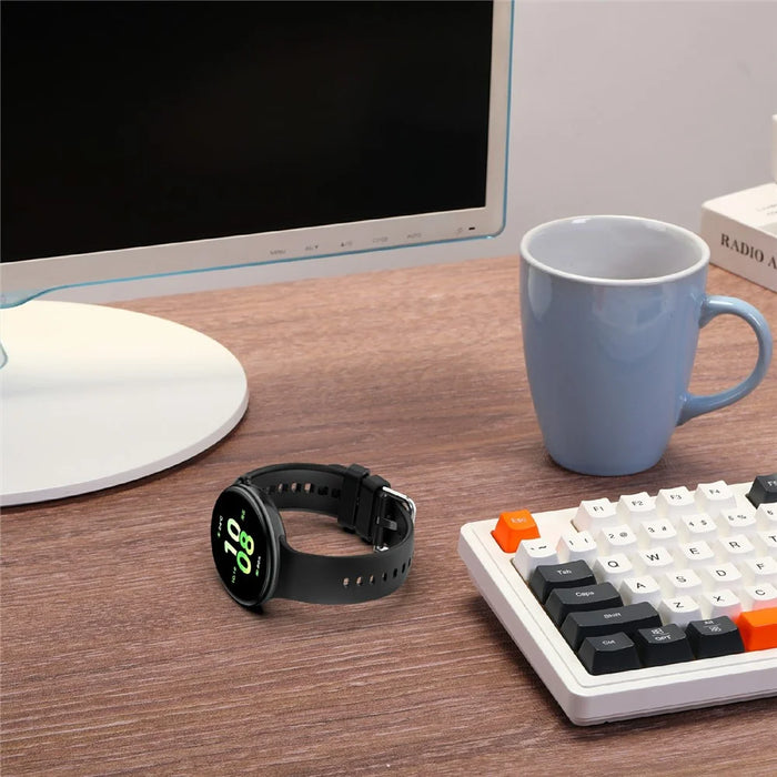 For Honor Watch Fit Elegant Edition / Vitality Edition Replacement Strap Dual Loop Silicone Watch Band - Black - 7