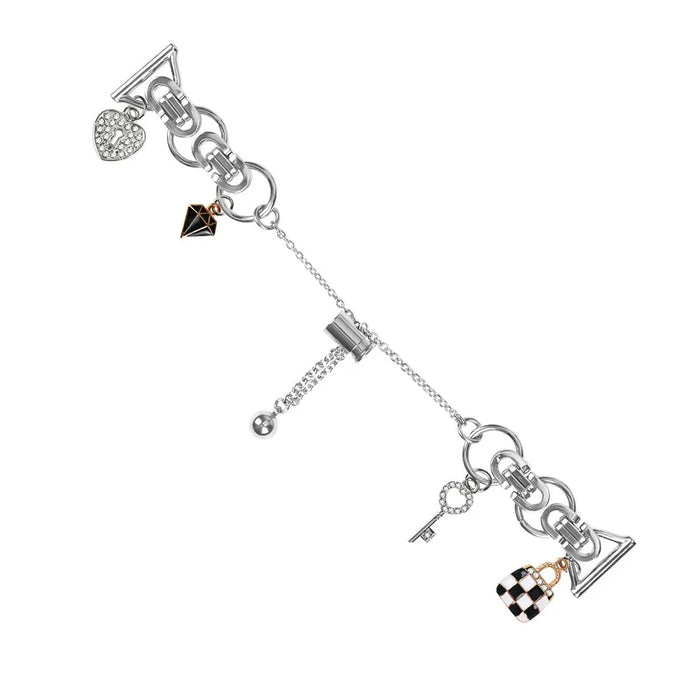 For Garmin Fenix 5S / Fenix 5S Plus Silver Watch Band Adjustable Single Chain Style Metal Alloy Strap - 2