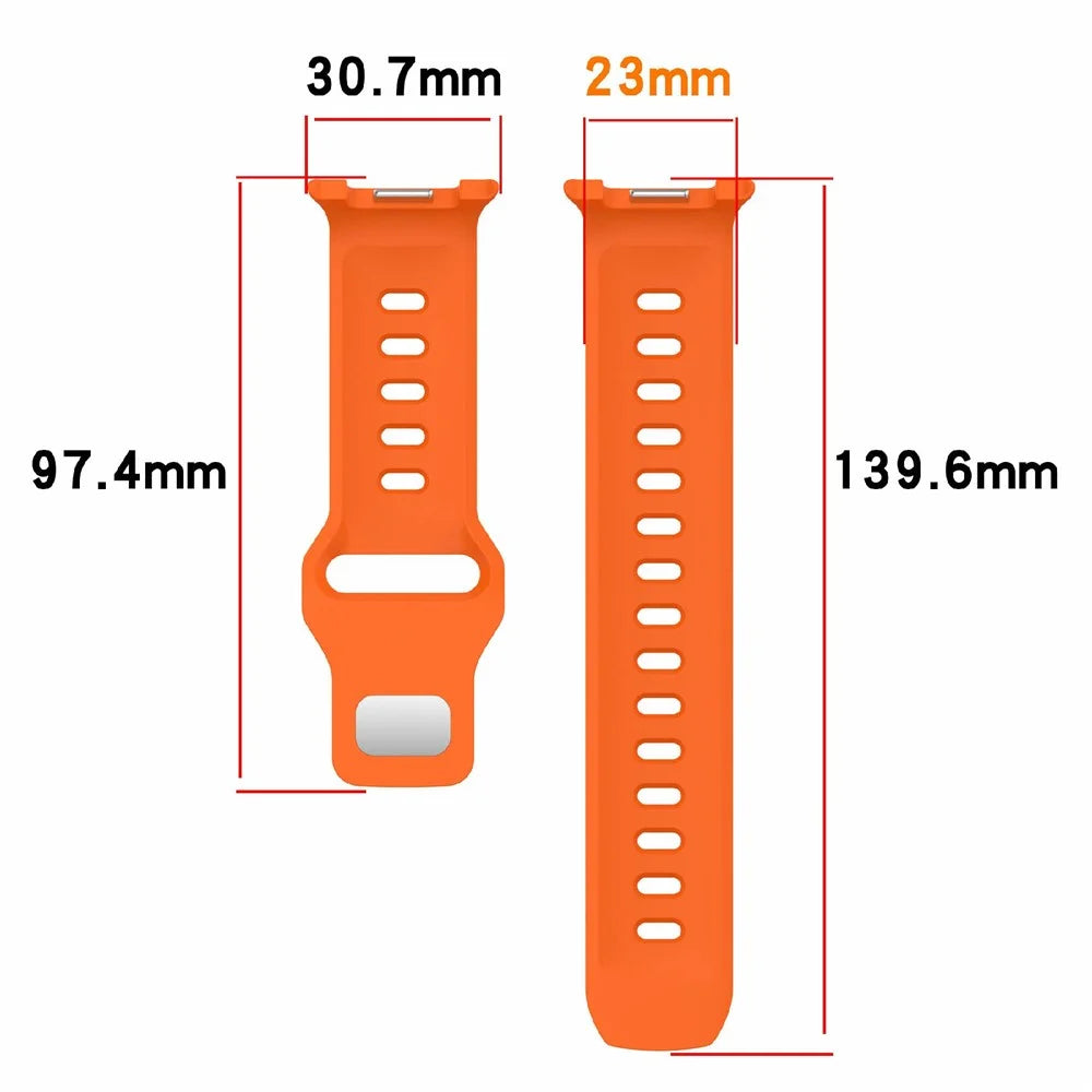 Silicone Watch Band For Samsung Galaxy Watch8 40mm 44mm / Watch8 Classic 46mm , Waterproof Soft Strap with Stainless Steel Buckle - White - 6