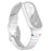 Watch Band For Xiaomi Smart Band 10  /  9  /  8 Stitching Line Wavy Pattern Silicone Wrist Strap - White - 1