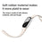 Watch Band For Xiaomi Smart Band 10  /  9  /  8 Stitching Line Wavy Pattern Silicone Wrist Strap - White - 5