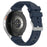 For Samsung Galaxy Watch7 44mm  /  40mm Watch Band 20mm Steel Buckle Solid Color Silicone Strap - Navy Blue - 1