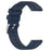 For Samsung Galaxy Watch7 44mm  /  40mm Watch Band 20mm Steel Buckle Solid Color Silicone Strap - Navy Blue - 3