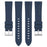 For Samsung Galaxy Watch7 44mm  /  40mm Watch Band 20mm Steel Buckle Solid Color Silicone Strap - Navy Blue - 5