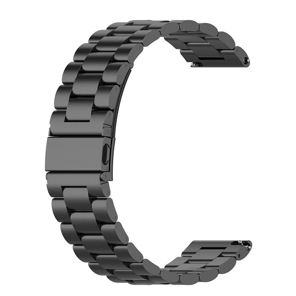 Three Beads Stainless Steel Watch Strap Replacement Band 22mm for Huawei Watch 3/Watch 3 Pro - Black - 1