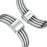 For Samsung Galaxy Watch Ultra2 47mm / Watch Ultra (2025) 47mm / Watch Ultra 47mm Band 7-Beads Electroplated Stainless Steel Watch Strap - Black / Silver - 3