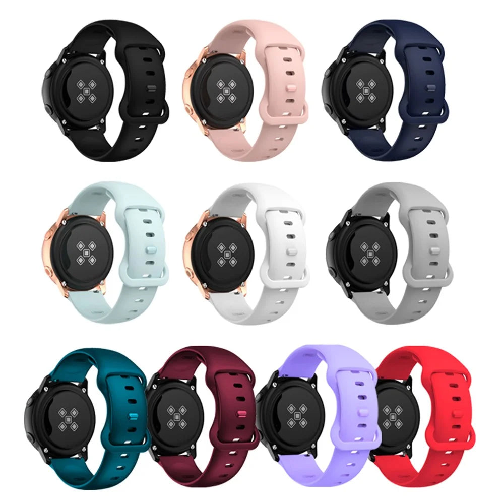 22mm Width Soft Silicone Universal Band Strap Replacement for Huawei Watch 3 / 3 Pro / Samsung Amazfit Watch Etc - Black - 6