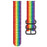 For Garmin Venu X1 Watch Strap Nylon Adjustable Wrist Band - Rainbow Color - 1