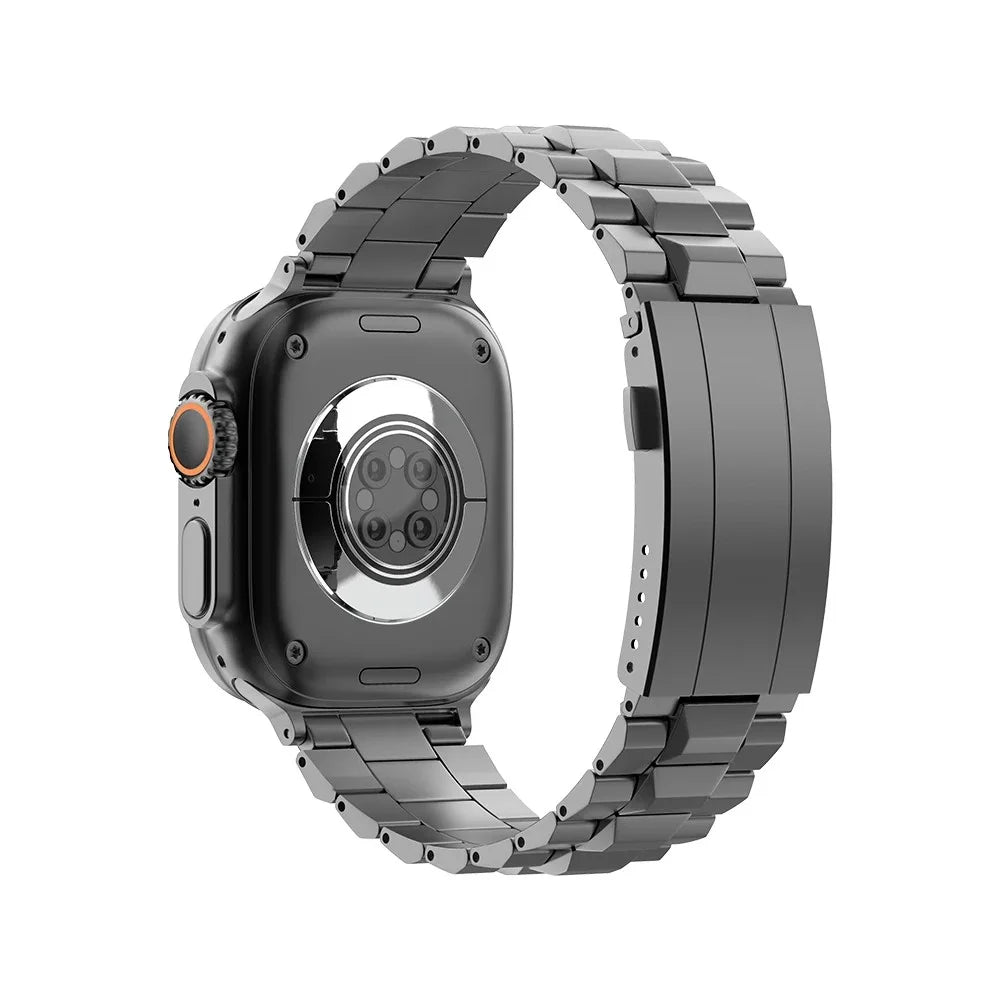 22mm Watch Band For Huawei Watch GT 5 Pro 46mm  /  GT 5 46mm  /  GT 4 46mm  /  GT 3 46mm T-Shape Turtle Back Buckle Titanium Alloy Strap - Grey - 1