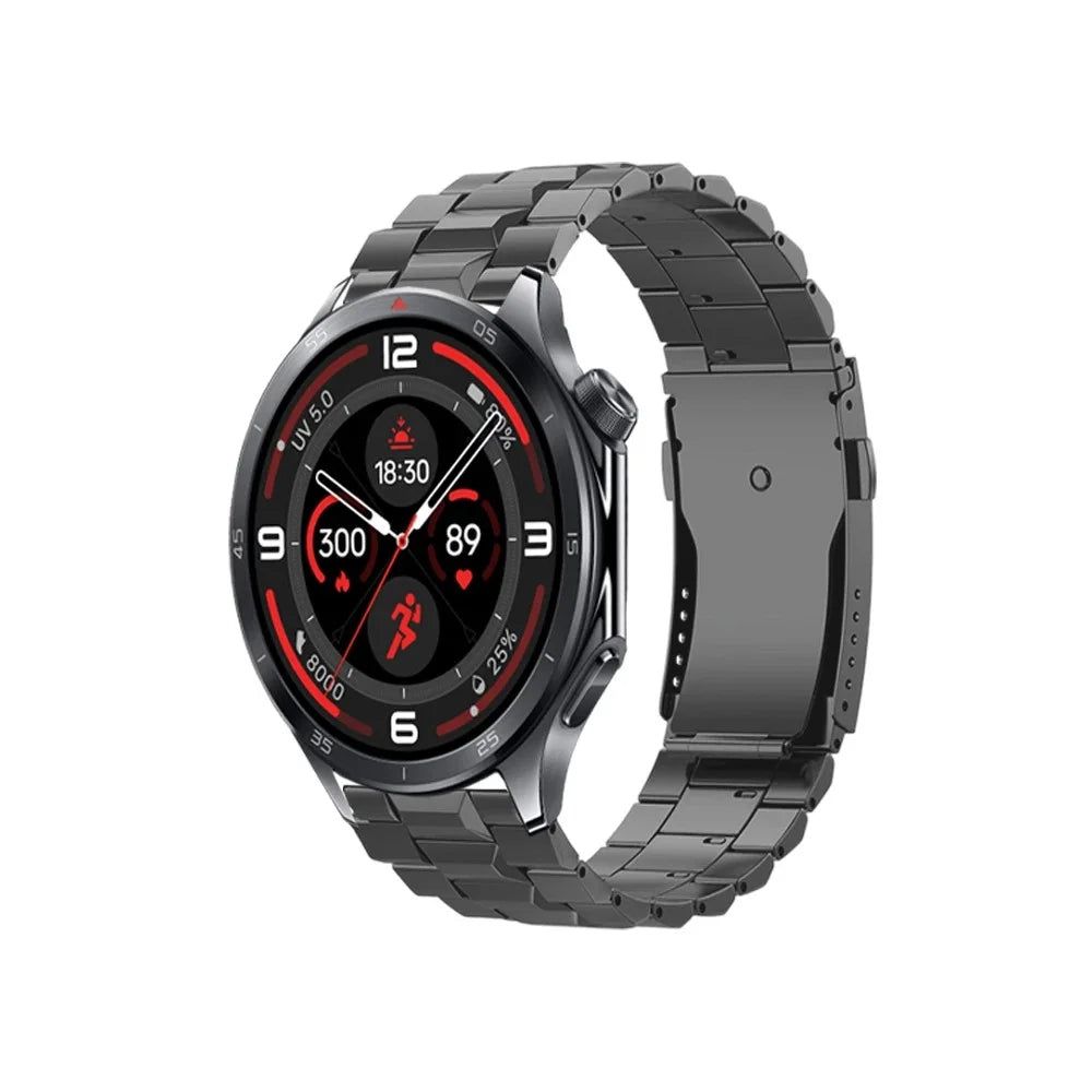 22mm Watch Band For Huawei Watch GT 5 Pro 46mm  /  GT 5 46mm  /  GT 4 46mm  /  GT 3 46mm T-Shape Turtle Back Buckle Titanium Alloy Strap - Grey - 2