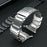 Watch Band For Samsung Galaxy Watch Ultra (2025) 47mm / Ultra 47mm 3-Bead Turtle Back Buckle Titanium Alloy Strap - Silver - 3