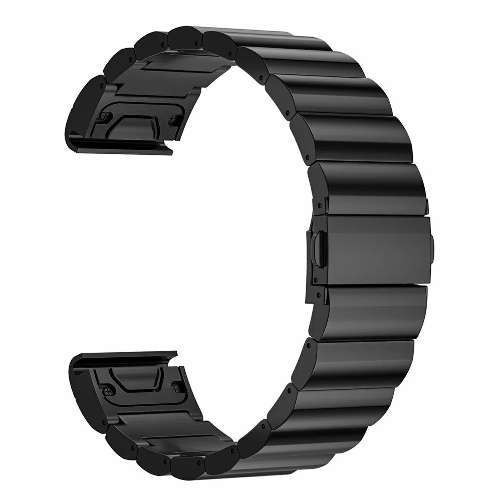 For Garmin Fenix 8 47mm / E 47mm Titanium Alloy Watch Strap 22mm 1-Bead Quick Release Wrist Band - 1