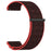 For Garmin Venu X1 Wrist Strap Magic Tape Nylon Loop Watch Band with Metal Ring - Red / Black - 1