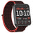 For Garmin Venu X1 Wrist Strap Magic Tape Nylon Loop Watch Band with Metal Ring - Red / Black - 3