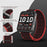 For Garmin Venu X1 Wrist Strap Magic Tape Nylon Loop Watch Band with Metal Ring - Red / Black - 4