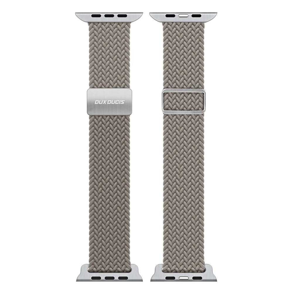 DUX DUCIS Ultra Series Watch Band For Apple Watch Series 11 10 42mm / 9 8 7 41mm / SE3 SE2 SE 6 5 4 40mm / 3 2 1 38mm Elastic Nylon Magnetic Strap - Clay - 2