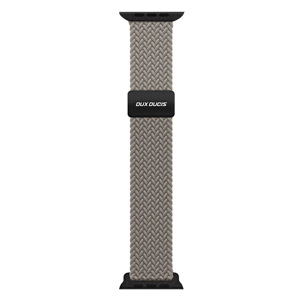 DUX DUCIS Ultra Series Watch Band For Apple Watch Ultra 3 2 1 49mm / Series 11 10 46mm / 9 8 7 45mm / SE3 SE2 SE 6 5 4 44mm / 3 2 1 42mm Nylon Magnetic Strap - Clay - 1